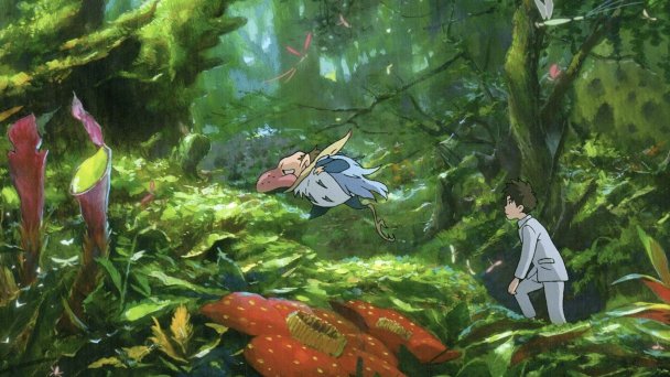 Кадр из аниме «Мальчик и птица», © 2023 Studio Ghibli
