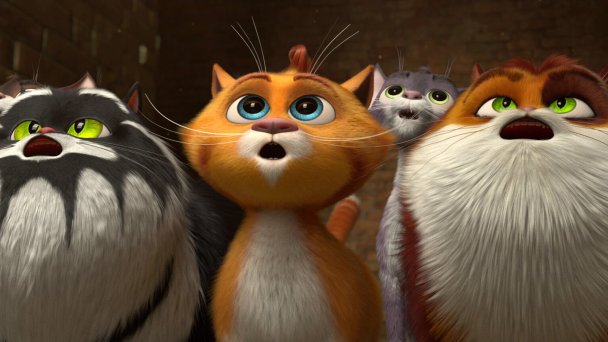 Кадр из мультфильма «Коты Эрмитажа»