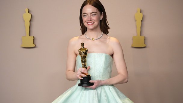 Эмма Стоун на премии «Оскар» (Фото Jeff Kravitz / FilmMagic) 