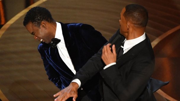 Крис Рок и Уилл Смит на 94-й церемонии вручения премии «Оскар» (Фото Getty Images)