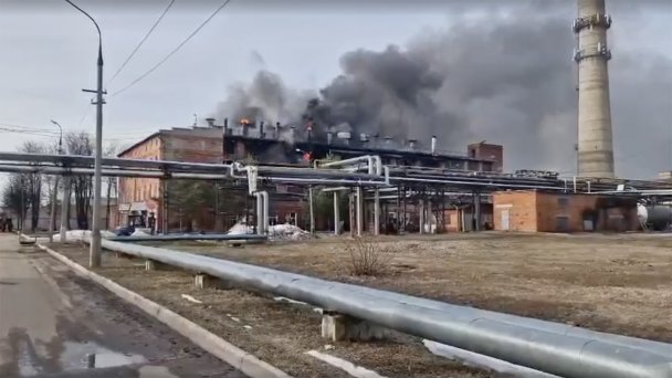 Пожар на предприятии в Сергиевом Посаде (Скрин из видео / Прокуратура Московской области / Telegram)