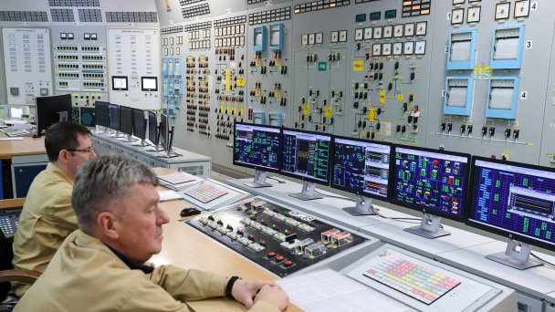 Центр управления на Запорожской атомной электростанции (Фото Александра Полегенько / ТАСС)