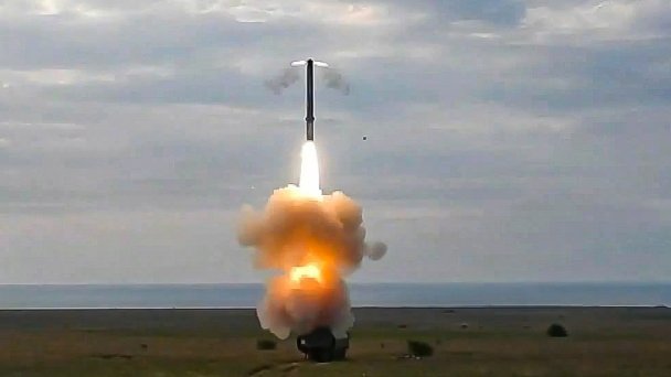 Боевая работа берегового ракетного комплекса «Бастион» (Фото Пресс-служба Минобороны РФ / ТАСС)