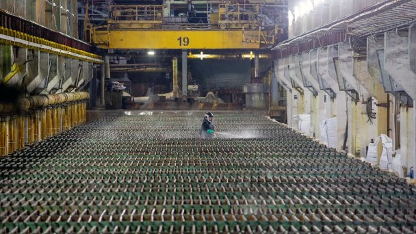 Производство меди и никеля на предприятии «Норникель» (Фото Andrey Rudakov / Bloomberg via Getty Images)