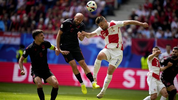 Хорватия - Албания - 2:2 (Фото Petr Josek / AP Photo)