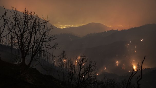 Лесные пожары в сентябре 2024 года в Калифорнии, США (Фото Getty Images)