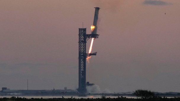 Пятый испытательный полет космического корабля Starship. (Фото SpaceX)