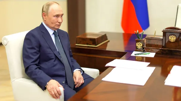 Владимир Путин (Фото Вячеслава Прокофьева / пресс-служба президента РФ / ТАСС)