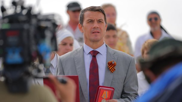 Во время съемок фильма «Паромщик» режиссера Федора Попова (Фото Эрика Романенко / ТАСС)