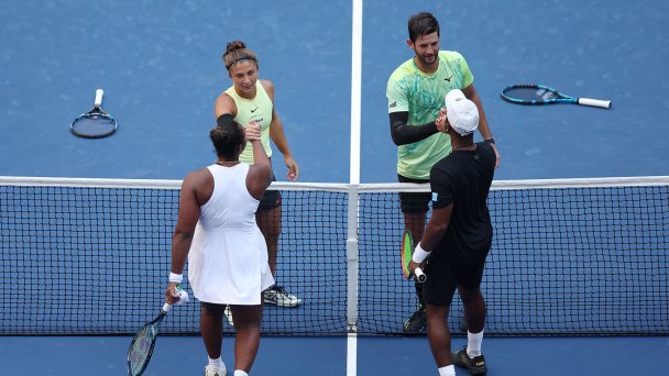 Финальный матч в смешанном парном разряде на US Open 2024 (Фото Matthew Stockman / Getty Images)