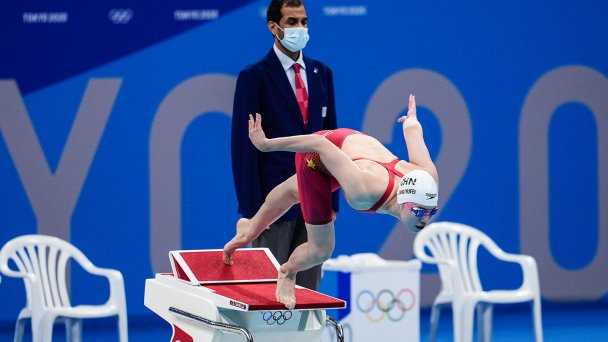 Чжан Юфэй из сборной Китая на Олимпийских играх 2020 года в Токио (Фото Wei Zheng / Getty Images)