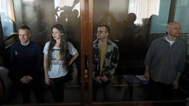 Константин Габов, Антонина Фаворская, Артем Кригер и Сергей Карелин (Фото Maxim Shemetov / Reuters)