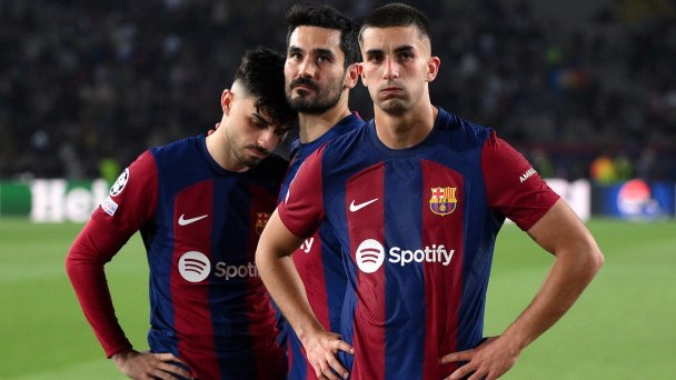 Игроки «Барселоны» (Фото David Ramos / Getty Images)