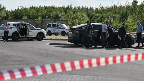 Место гибели Романа Старовойта. Фото Евгений Разумный / Коммерсантъ