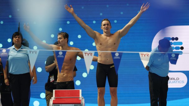 Пловцы Мирон Лифинцев и Кирилл Пригода (Fazry Ismail / EPA)