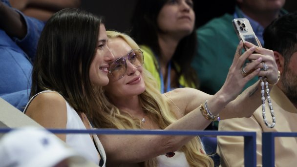 Линдси Лохан на US Open 2025 ( Фото Getty Images)