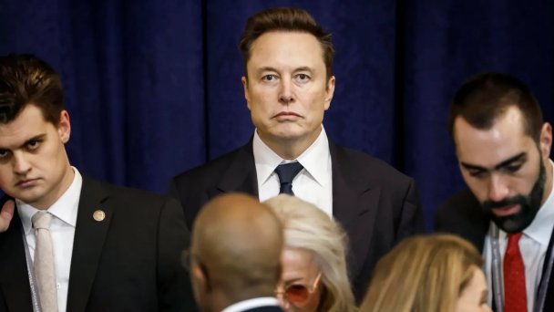 Илон Маск на инаугурации Трампа (Фото Getty Images)