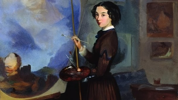 Софья Сухово-Кобылина, автопортрет (фрагмент)