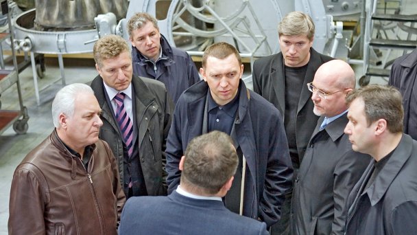 Председатель наблюдательного совета директоров компании «Базовый элемент» Олег Дерипаска посетил НПО «Сатурн» (Фото Сергея Метелицы / ТАСС)