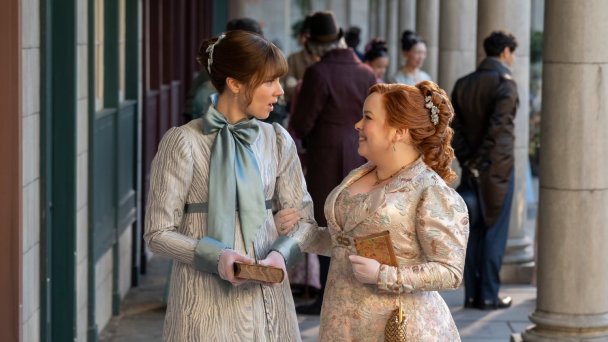 Кадр из сериала «Бриджертоны» 