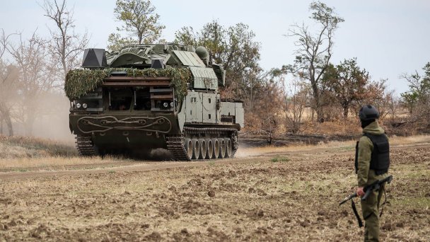 Работа ПВО на запорожском направлении в зоне СВО (Фото Александра Полегенько / ТАСС)