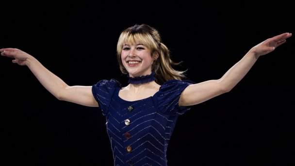 Алиса Лю на показательных выступлениях по фигурному катанию на зимних Олимпийских играх в Милан–Кортине (Фото Alexis Jumeau / ABACA / Reuters)