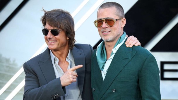 Том Круз и Брэд Питт (Фото Henry Nicholls / AFP via Getty Images)