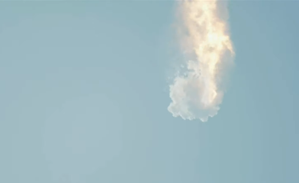 Момент взрыва ракеты Starship (Фото SpaceX)