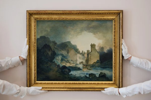 Дж. М. У. Тернер, «Нарастающий шквал, горячие источники» (Sotheby’s)