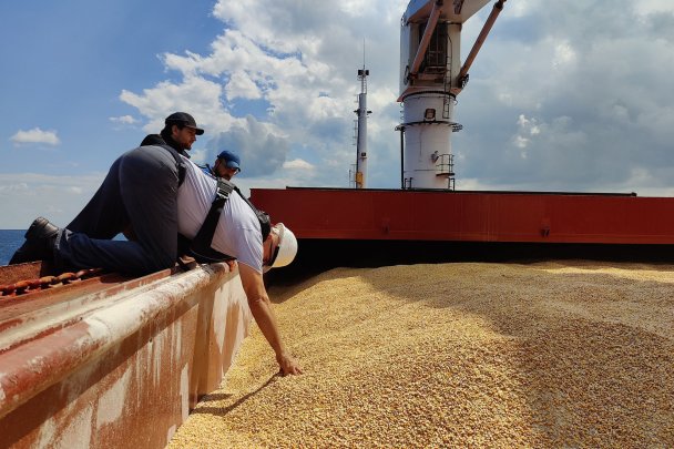 Сухогруз с украинским зерном (Фото Минобороны Турции / ТАСС)