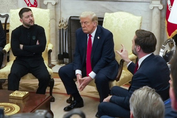 Владимир Зеленский, Дональд Трамп и Джей Ди Вэнс. Фото: AP/TASS