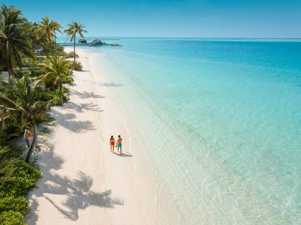 Вид сверху на пляж @Sirru Fen Fushi – Private La goon Resort