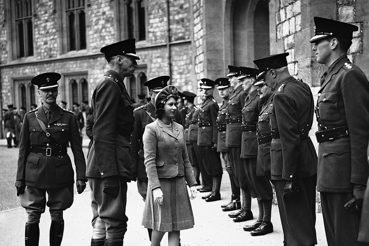 1942 год. C британскими офицерами в Виндзорском замке