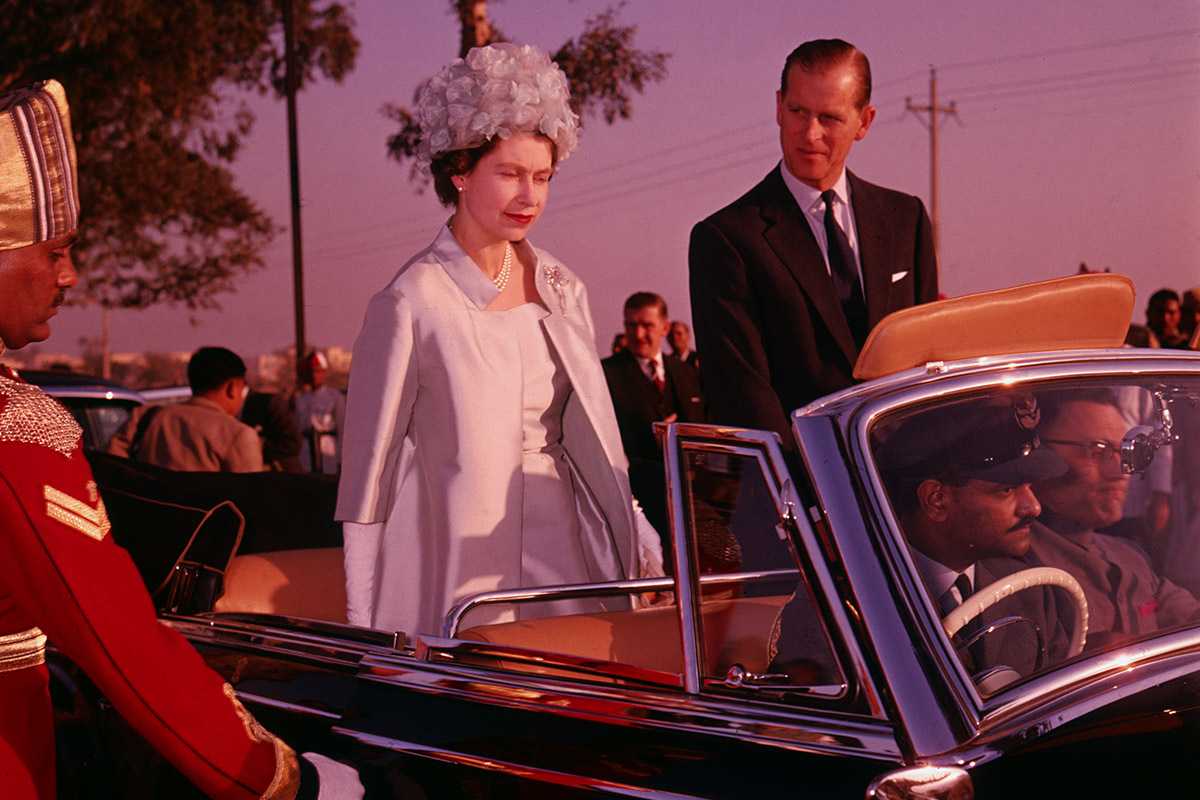 1961 год. Елизавета II во время королевского визита в Индию