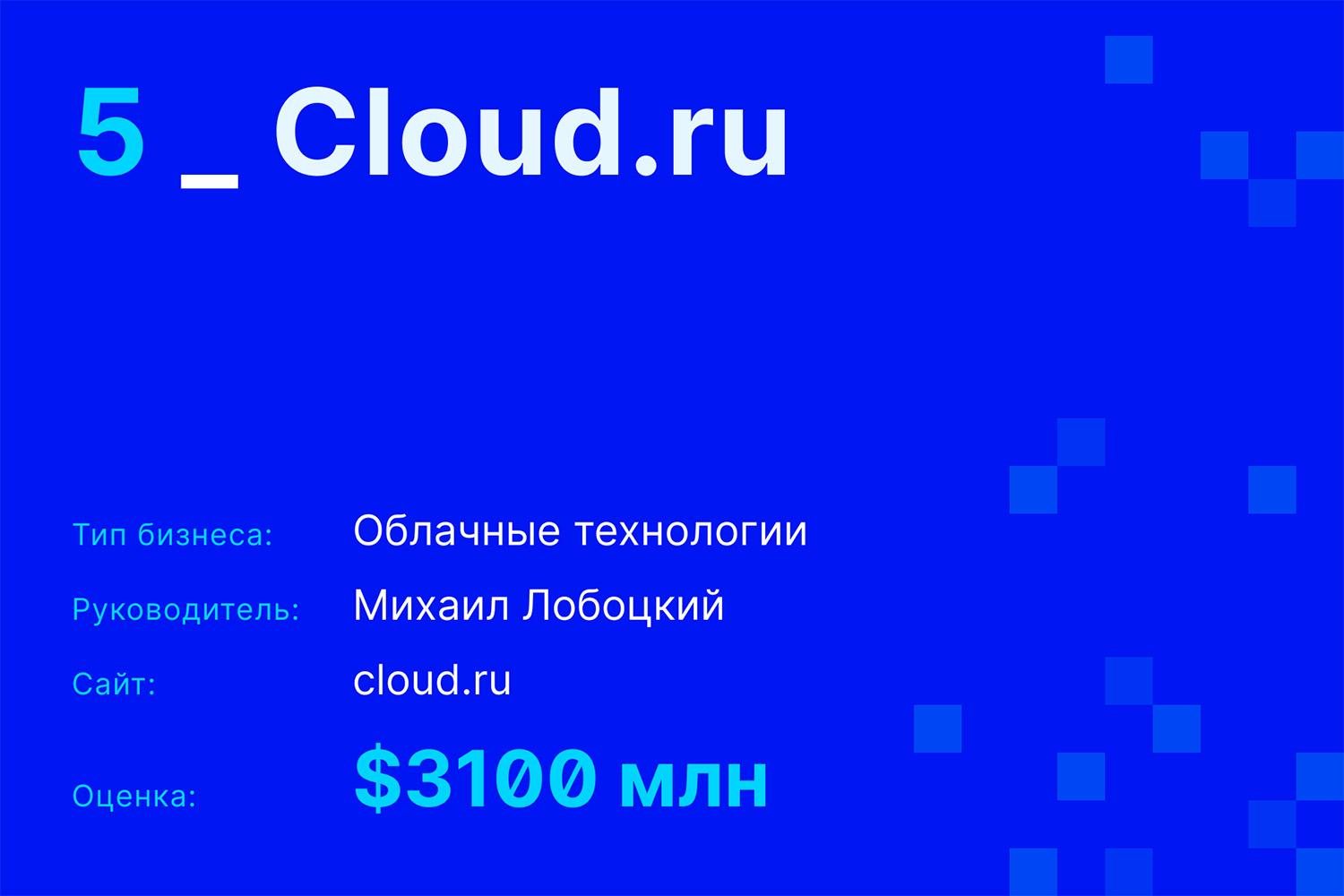 5. Cloud.ru