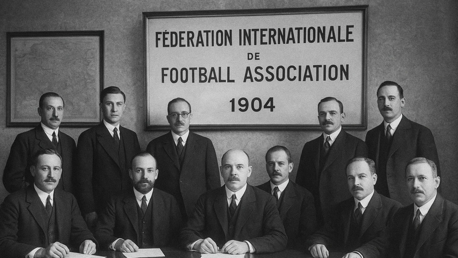 21 мая 1904 года в Париже. Основатели ФИФА (Фото DR)
