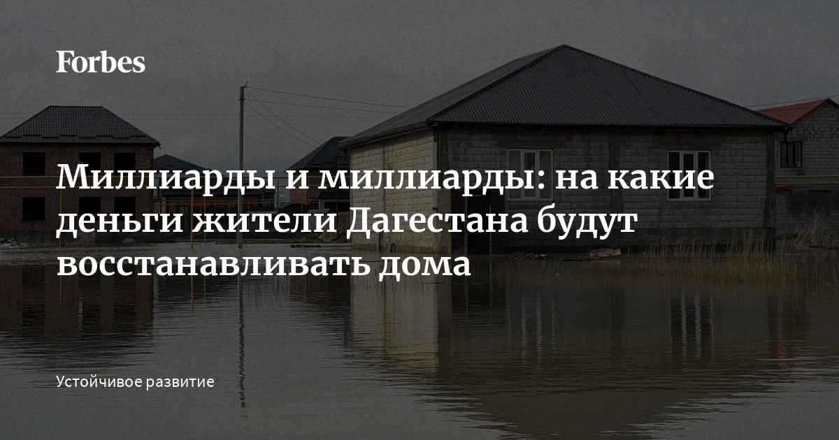 Наводнение в Дагестане в конце марта — начале апреля 2026 года привело к гибели людей и разрушению тысяч домов. 9 апреля глава МЧС Александр Куренков заяви