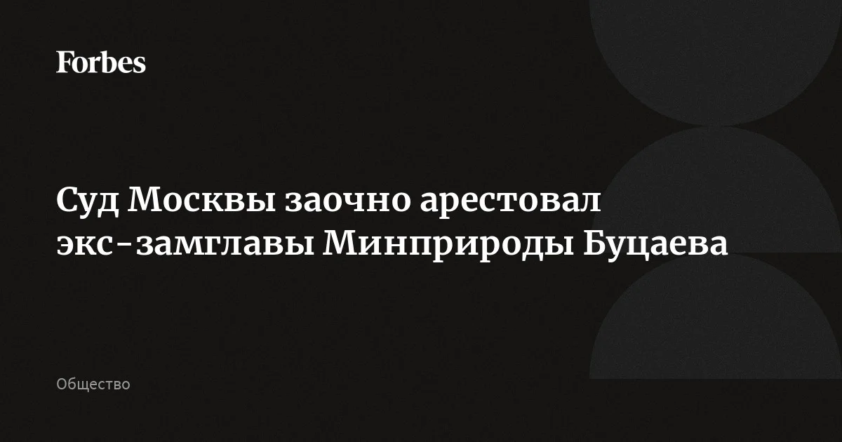 Суд Москвы заочно арестовал на два месяца экс-замглавы Минприроды Буцаева по обвинению в мошенничестве в особо крупном размере. Во время судебного заседания стало известно, что Буцаев