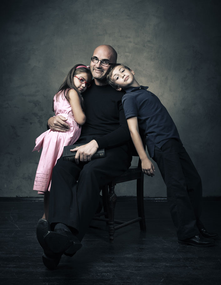 Бернард Сачер и его дети: Тима и Катя / фото Иван Куринной
