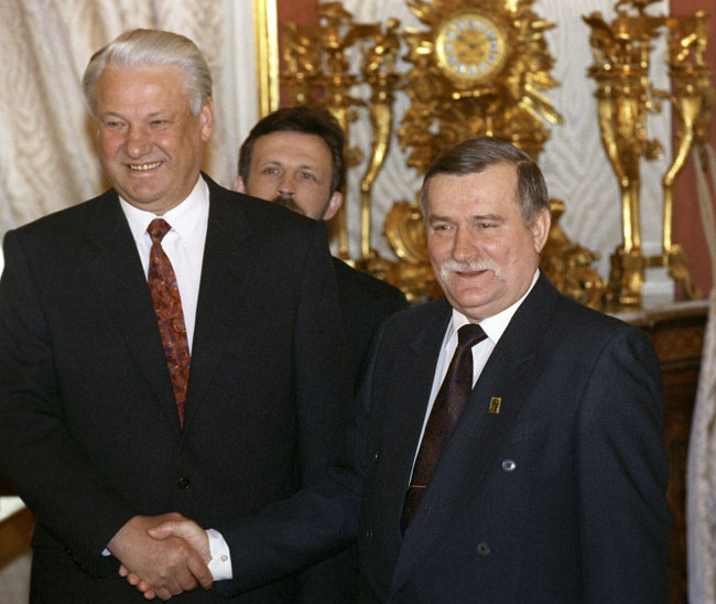 Лех Валенса всегда симпотизировал Борису Ельцину
