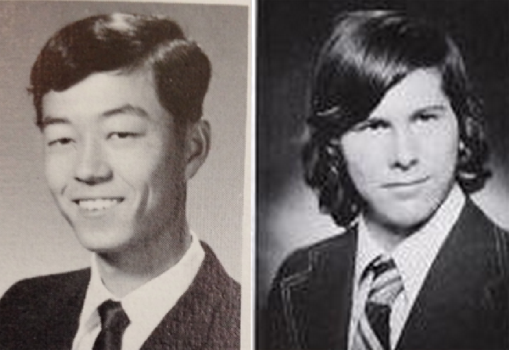 Слева направо: Дориан (Сатоси) Накамото, 1967 год; Хэл Финни, 1974 год