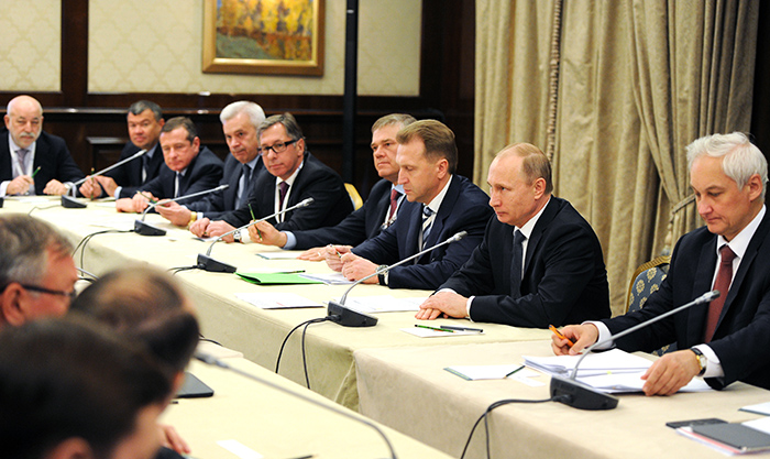Путин на встрече с бюро правления РСПП