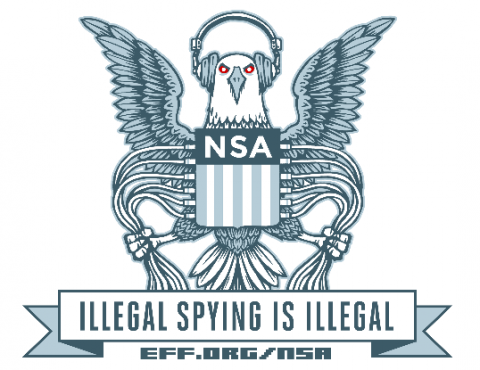 «Незаконный шпионаж незаконен»: «герб» АНБ, с которым Сноуден ходил на работу в агентство
