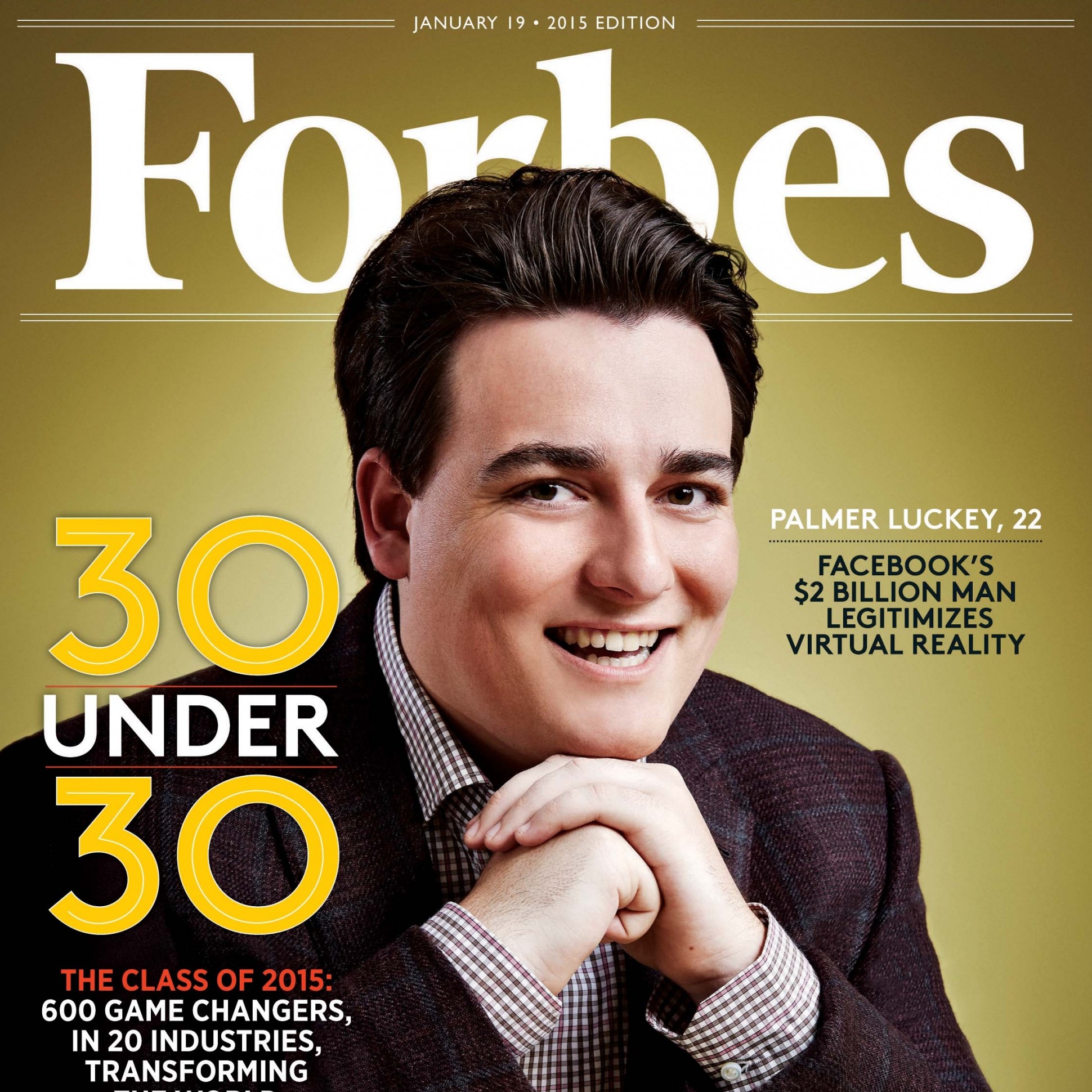 Палмер Лаки на обложке январского номера американского Forbes