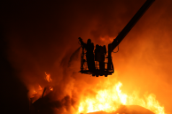 Пожар на заводе в Малой Вишере
