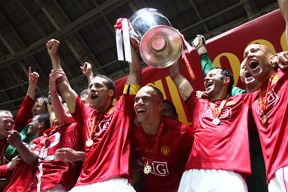 В 2008-м «Юнайтед» выиграл Лигу чемпионов (на фото), в текущем розыгрыше команда не участвует, но бизнесу клуба это не вредит