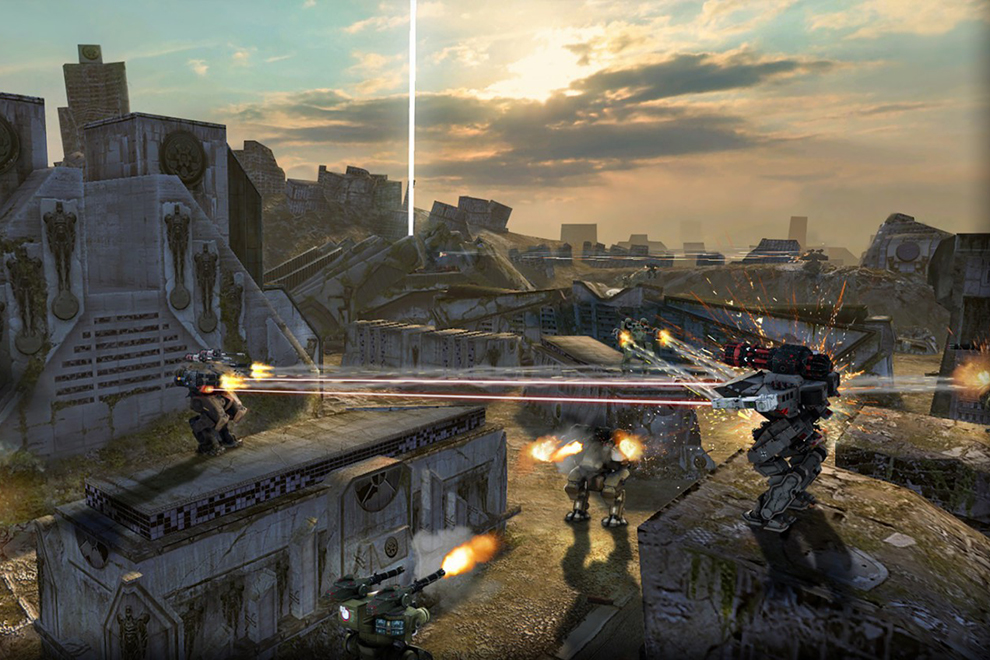 Скриншот из игры Walking War Robots