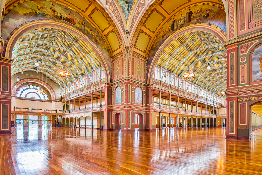 В Королевском павильоне в Мельбурне когда-то заседал парламент, а сейчас проводятся разные выставки.