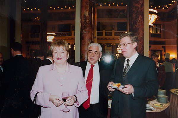 Дмитрий Орлов (в центре) с Татьяной Парамоновой и Алексеем Кудриным
