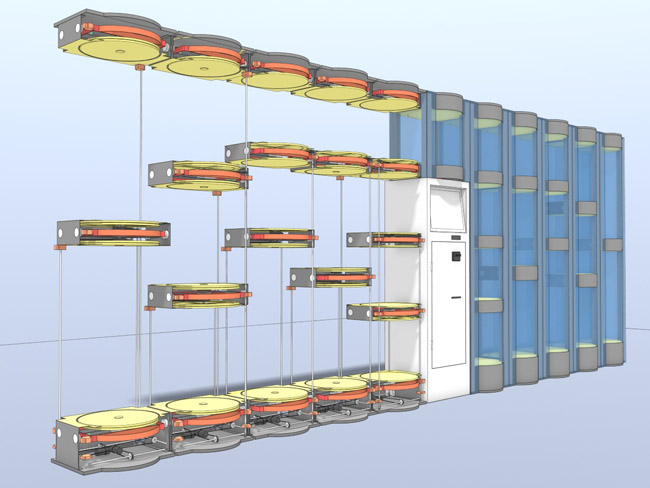 3D-модель комплекса цветочных автоматов